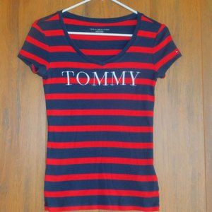 Girls Tommy Hilfiger Shirt Blouse Embroidered Logo